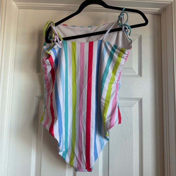 Chic Soul Striped One Piece Swimsuit 3X - Picture 4 of 7